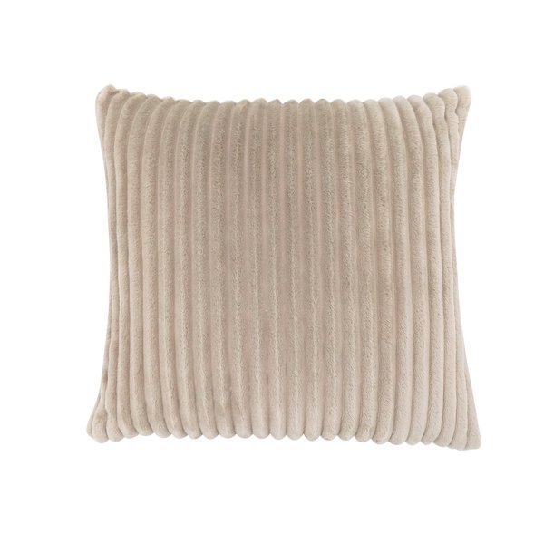 Monarch Specialties Pillows, 18 X 18 Square, Insert Included, Accent, Sofa, Couch, Bedroom, Polyester, Beige I 9354